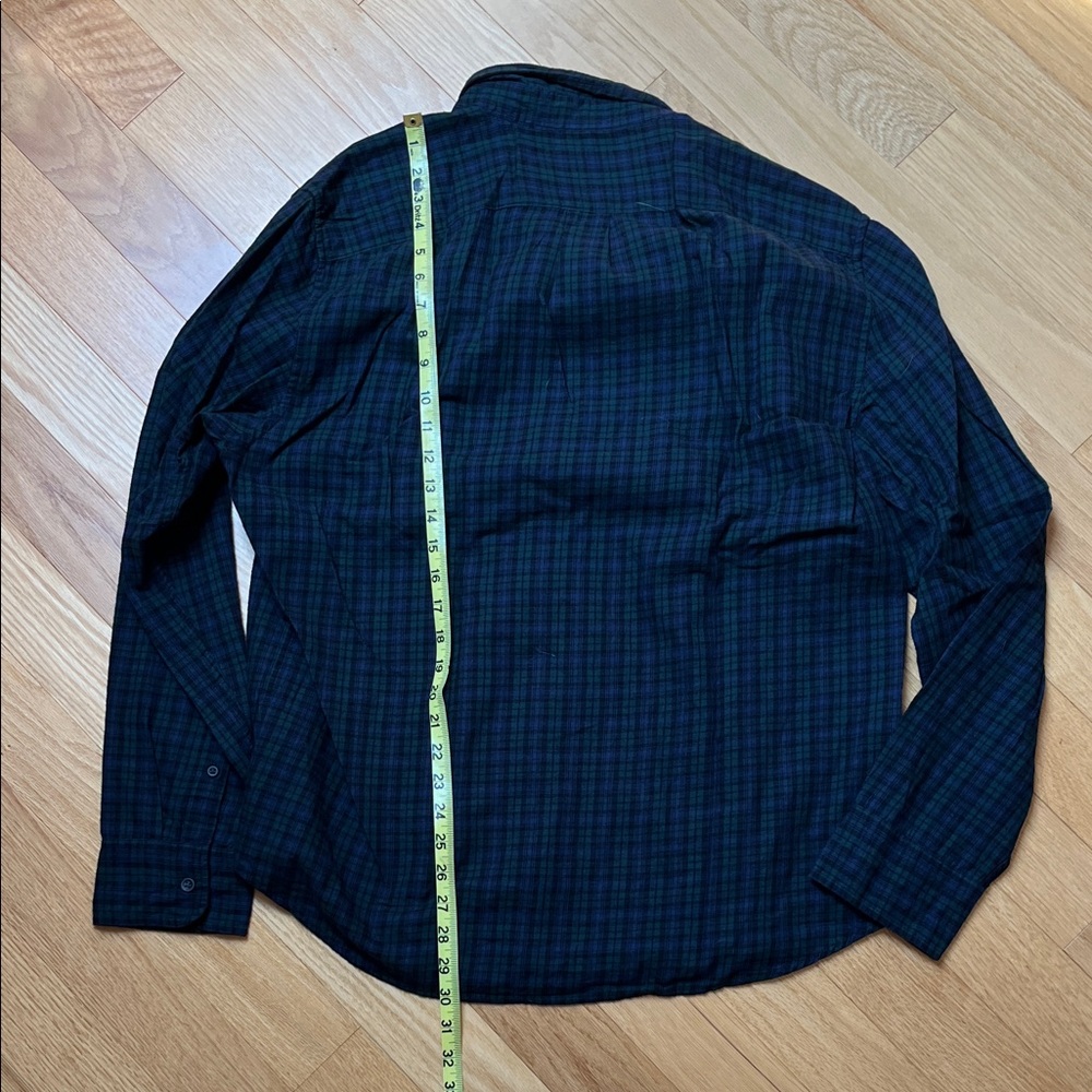Old Navy Men's Casual Button Down Shirts - Green, Black, Blue Plaid - Picture 16 of 16